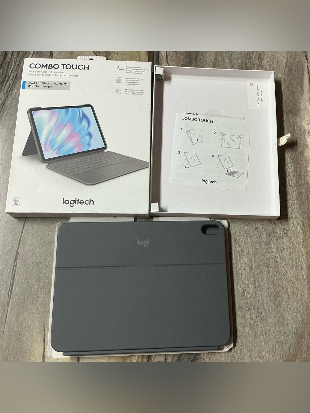 Logitech Combo Touch for iPad Air 11-inch (M2, M3 & M4), iPad Air (5th gen)